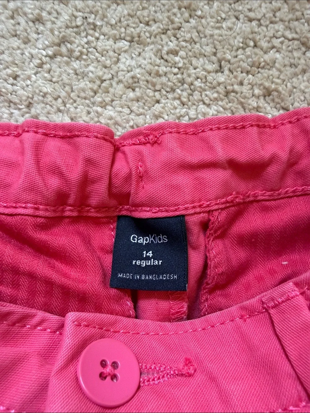 GAP Bright Pink Casual Bermuda Shorts
